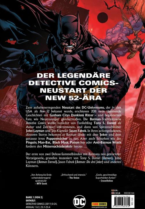Actual product image Panini Batman - Detective Comics: Die New 52-Ära (Deluxe Edition) (German, Tony S. Daniel, John Layman, Jason Fabok, 2024)