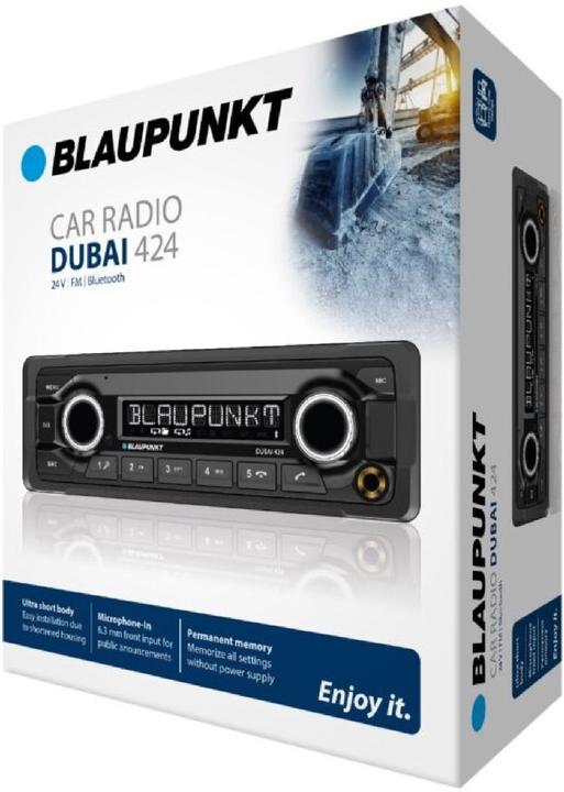 Produktbild Blaupunkt Autoradio DUBAI 424 Heavy Duty |24 V | FM | Bluetooth
