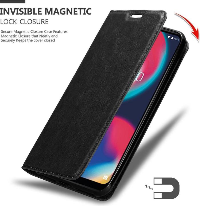 Produktbild Cadorabo Book Invisible Magnet Cover (Wiko View 4)