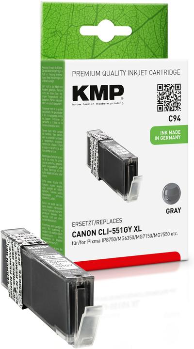 Produktbild KMP C94 Tintenpatrone komp. mit Canon CLI-551 GY XL (GY)