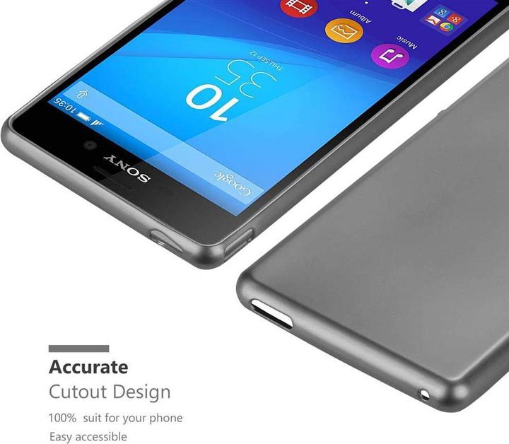 Productafbeelding Cadorabo TPU Matte Metallic hoes (Xperia M4 Aqua)