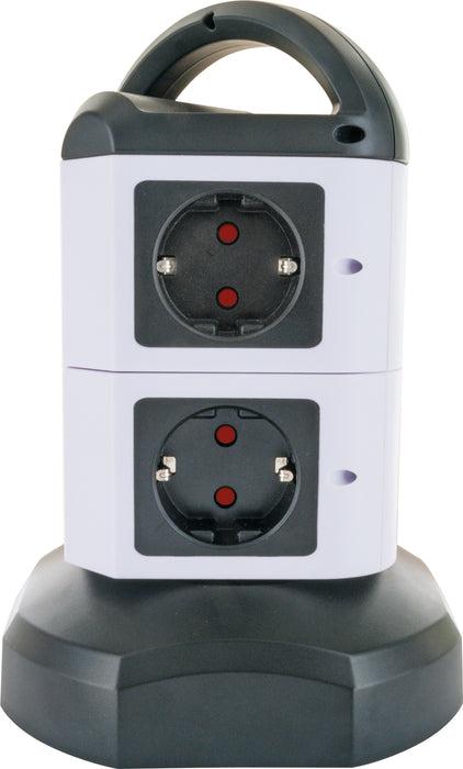 Produktbild Schwaiger Steckdosentower 7xSchuko+2x USB (7 x, USB-C, CEE 7/3, 1.80 m)