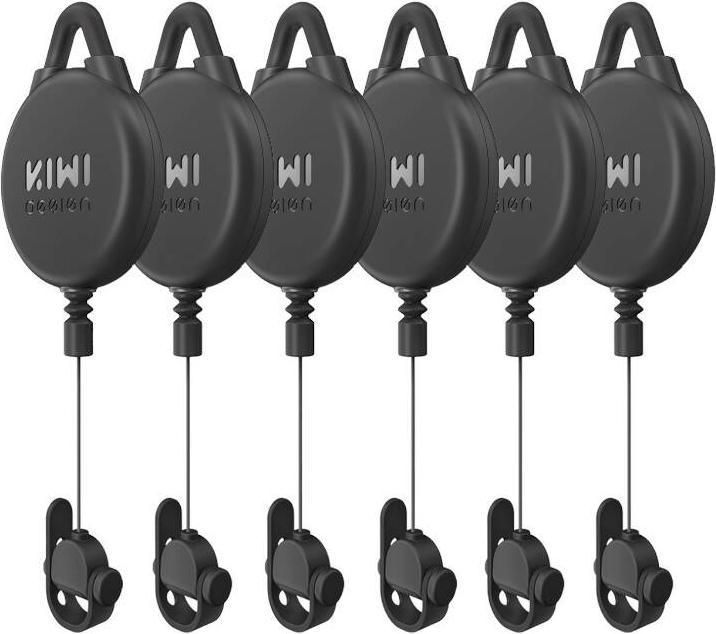 KIWI design VR Cable Pulley System-6 pcs V2-6 for Meta Quest 2 Black