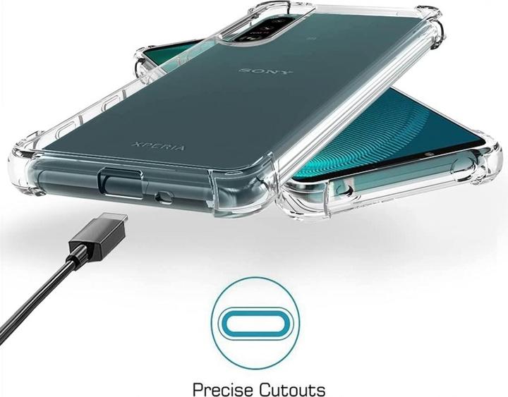 Actual product image Screenguard Sony Xperia 5 III Case Crystal Soft Airbag Bumper (Sony Xperia 5 III)