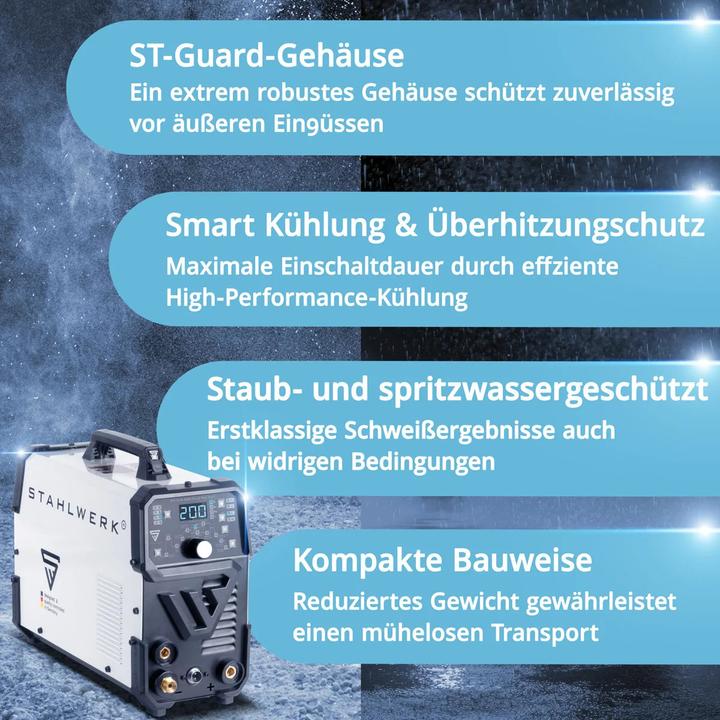 Actual product image Stahlwerk DC TIG 200 Pulse Pro CUT 4-in-1 combi welder