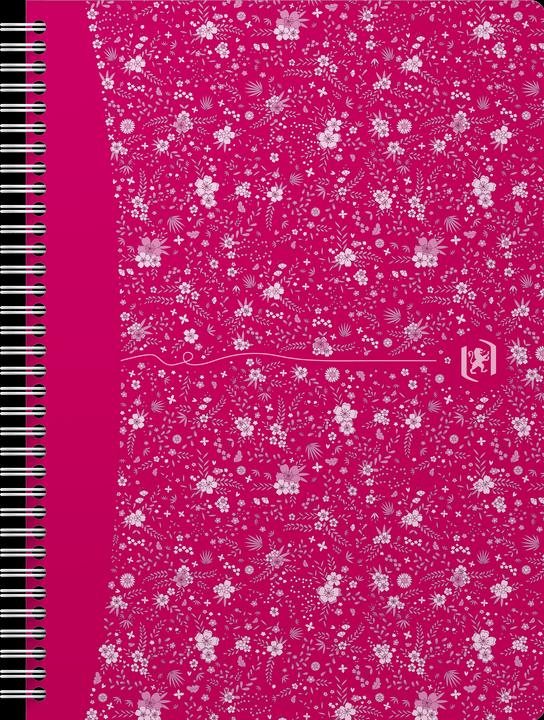 Produktbild Oxford FORME FLORAL - Spiralbuch (B5, Kariert, Harter Einband)