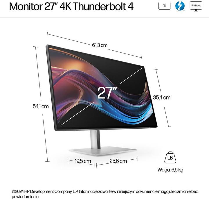 Actual product image HP 727pk Docking Display (3840 x 2160 Pixels, 27")