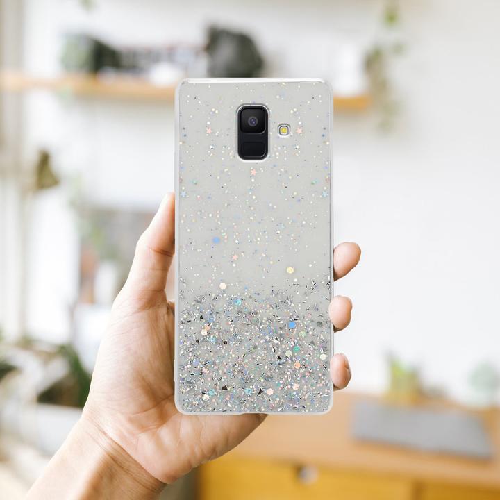 Image du produit Cadorabo Couverture TPU paillettes scintillantes (Samsung Galaxy J6 (2018))