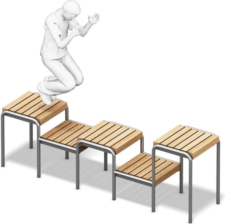 Playparc Calisthenics Station Squat Platform