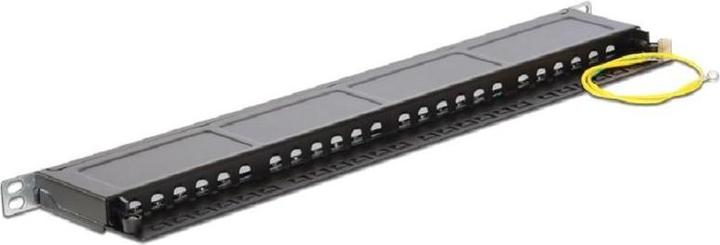 Actual product image Delock 48,30cm (19") Patchpanel 24 Port Cat.6 0.5 U black
