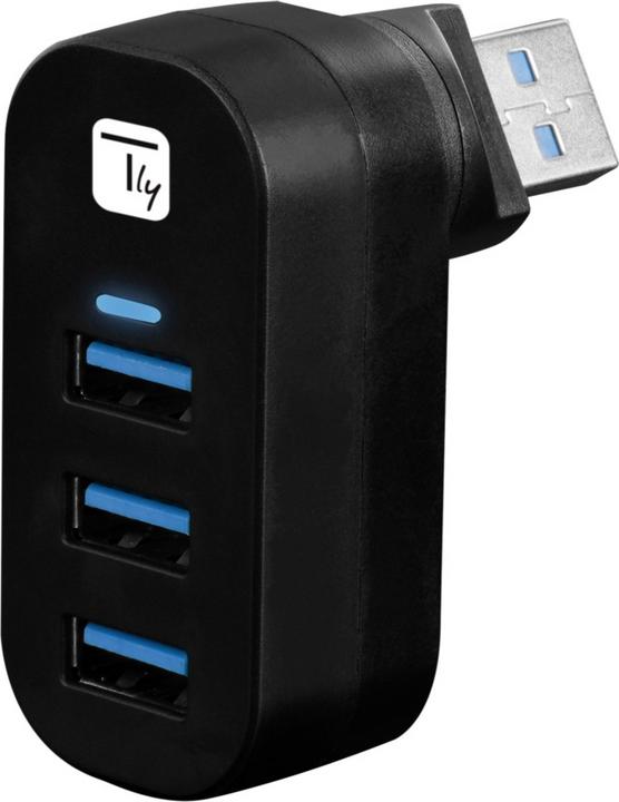 Immagine prodotto Techly Mini Hub rotante con 3 USB 3.0 (USB-C, 3 Porti)