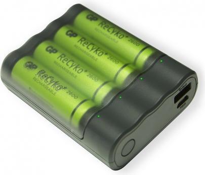 Produktbild GP Batteries Battery Charger Charge Anyway (1 Stk., AAA, AA, 2600 mAh, Ladegerät inkl. Akku)