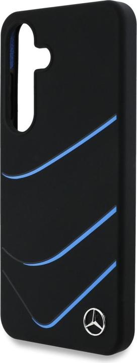Produktbild Mercedes Silicone Contrasted Curves MagSafe Case for Samsung Galaxy S25 - Black (Samsung Galaxy S25)