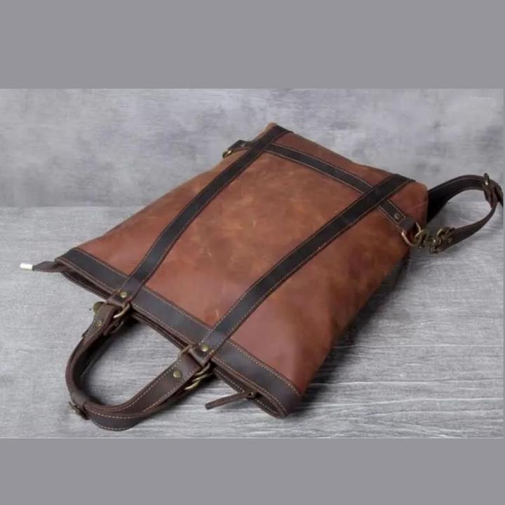 Produktbild Only-Bags.Store Handgefertigter Lederrucksack, Ledertasche Tote