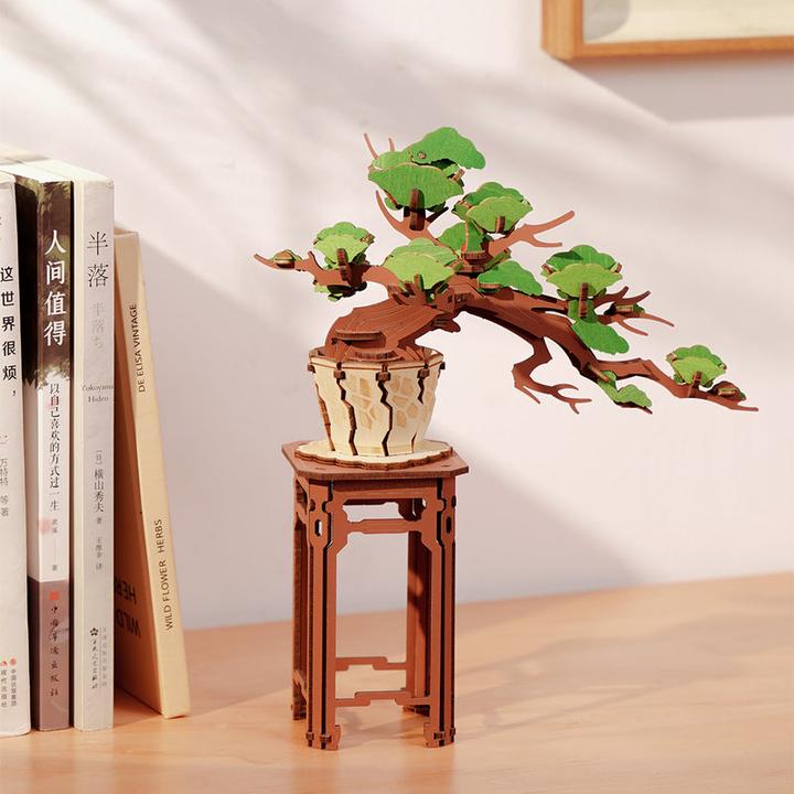 Actual product image Rolife Evergreen Pine Bonsai (115 pieces)