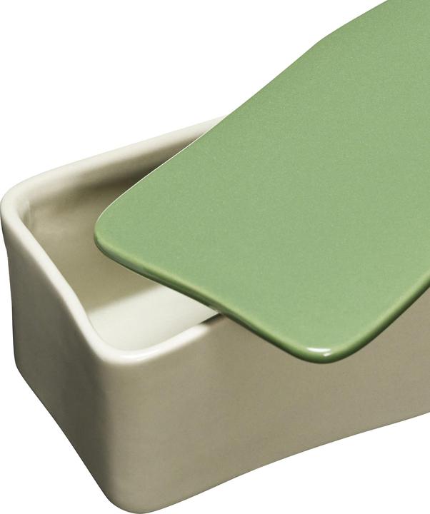 Image du produit Hübsch Amare Desk Organiser Small Sand/Green (24 x 11 x 7 cm, 800 l)
