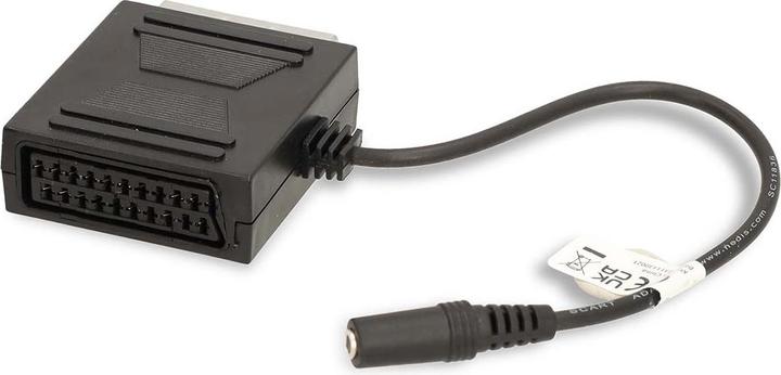 Actual product image Nedis SCART cable | SCART male | SCART female / 3.5 mm female | Nickel-plated | 480p | 0.20 m | Round (0.20 m)