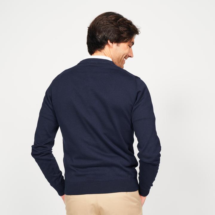 Produktbild Inesis Herren Golf Pullover V-Ausschnitt Baumwolle - CW100 marineblau