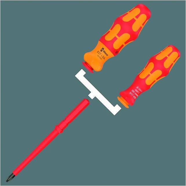 Image du produit Wera Kraftform Kompakt VDE 17 RA 1 (Cruciforme PZ, Recouvrement cruciforme Phillipps (PH), Escale, Pin-torx)