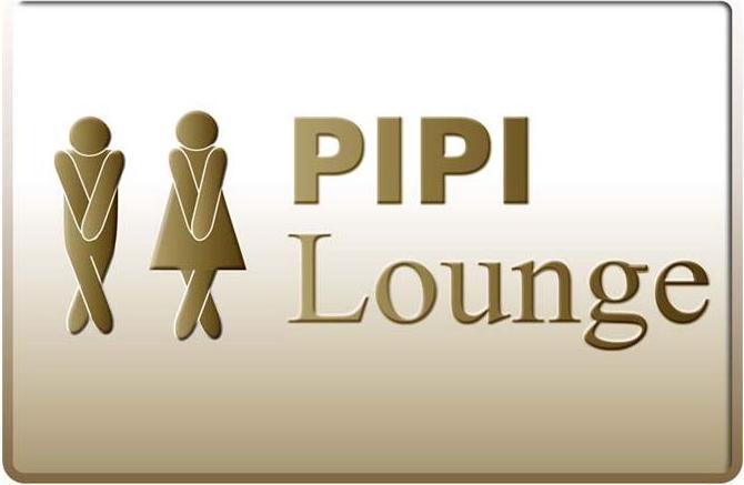 Blechschild Pipi-Lounge (10.5 x 14.8 cm)