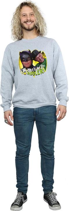 Actual product image Mens Batman TV Series The Riddler Joke Cotton Sweatshirt (XXL)