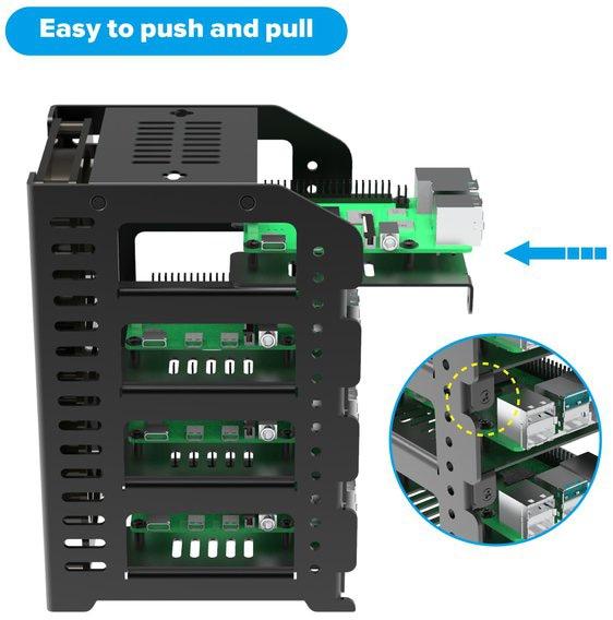 Image du produit Uctronics Rack de cluster pour Raspberry Pi 5 (Compatible avec tous les modèles)