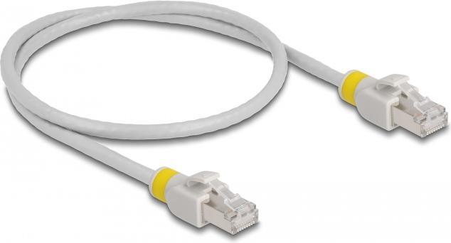 Produktbild Delock Netzwerkkabel RJ45 Cat.6A S/FTP mit farbigen Clips 0,5 m (S/FTP, CAT6a, 0.50 m)