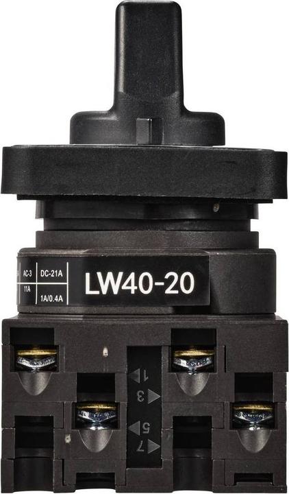 Actual product image Tru Components TC-LW40-20 C04/2A48I Nockenschalter 20 A 690 V 1 x 45 ° Schwarz