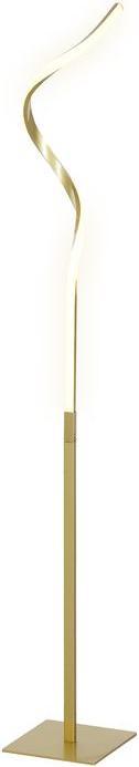 Actual product image Swisshandel24 Stehlampe Dimmbar LED Stehleuchte mit Fussschalter für Wohnzimmer, Gold (700 lm)