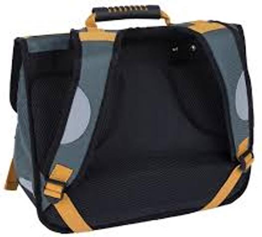 Actual product image Oberthur Manga Boy school backpack, black and grey
