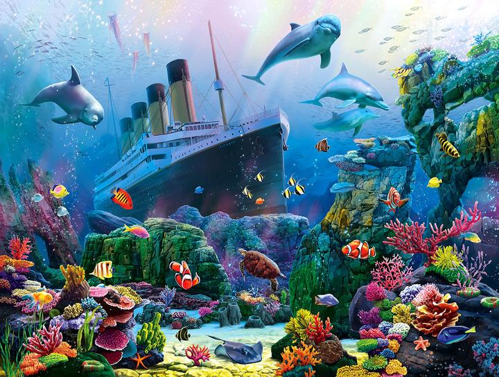 Immagine prodotto Sunsout Puzzle 500 pezzi XXL - Titanic sul fondale marino (500 pezzi)