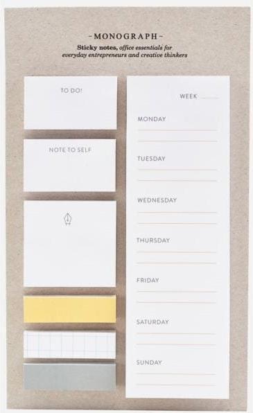 Produktbild Monograph Notizzettel (12 x 21.5 cm)