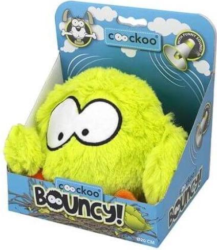 Actual product image EBI Coockoo Dog Toy Bouncy Jumping Ball with Sound Chip (Plush toy dog)
