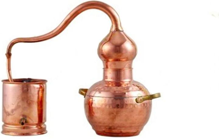 Produktbild Ich-zapfe Destille Komplettset - Destille alembic 2 Liter Kupfer mit Sieb und Barlöffel