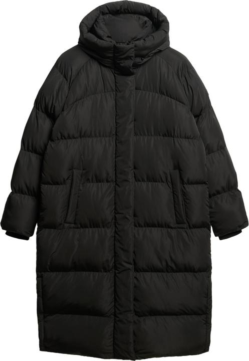 Produktbild Superdry lange daunenjacke mit kapuze, damen (XS)