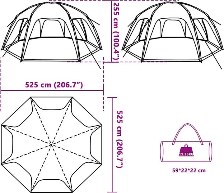 Produktbild VidaXL Randee (525 cm, 525 cm)