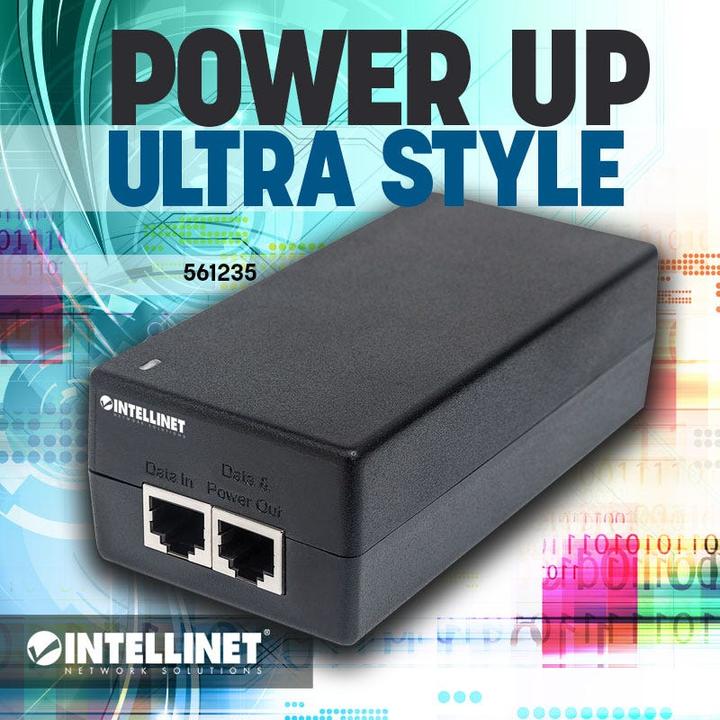 Produktbild Intellinet PoE+, 10/100/1000 Mbps RJ-45, 100 – AC, DC (1 Ports)