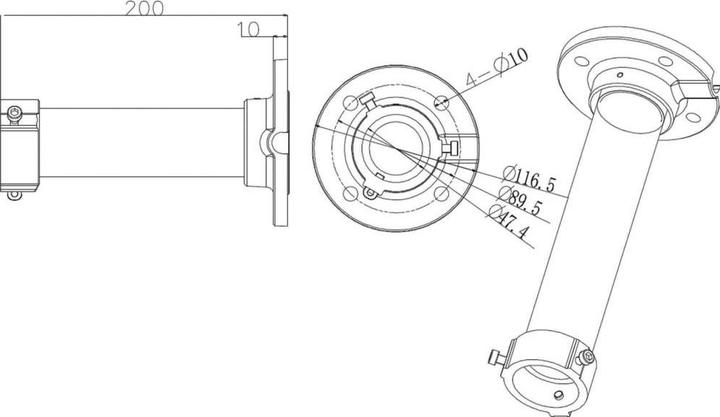 Produktbild HiWatch Deckenhalterung 30 kg DS-1661Z (Montage-Kit)