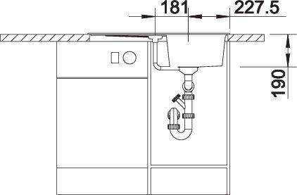 Productafbeelding Blanco Zia 45 S (Aanrecht, 78 cm, 50 cm)