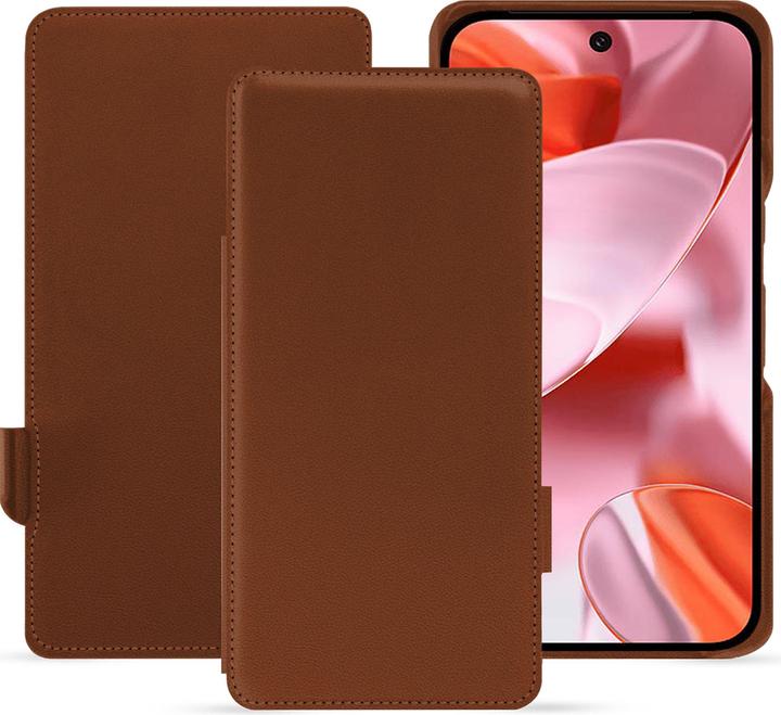 Actual product image Noreve Horizontal leather flap shell (Google Pixel 9)