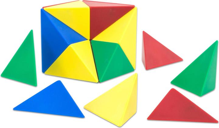 Produktbild Betzold Magnetwürfel aus 24 farbigen Tetraedern