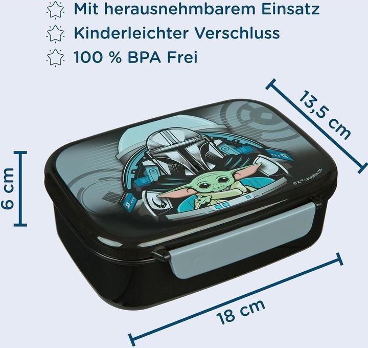 Produktbild Scooli Lunchbox Star Wars Grau/Schwarz, Materialtyp: Kunststoff