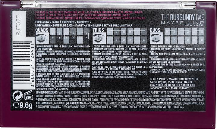 Actual product image Maybelline New York The Burgundy Bar (4 The Burgundy Bar)