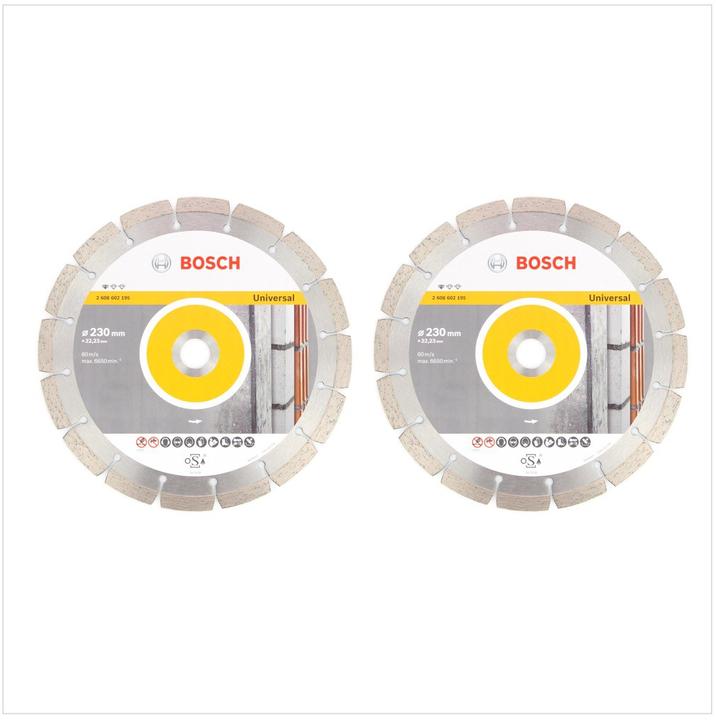 Produktbild Bosch Professional Bosch Standard Universal Diamant Trennscheibe 230 mm 2 Stk. ( 2x 2608615065 ) Beton Aufnahme 22,23 m