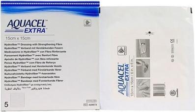 Actual product image Aquacel Ag Extra Hydrofiber bandage (5 x)