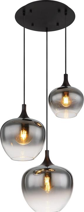 Actual product image Globo Pendant lamp Maxy black matt 3xE27 (E27)