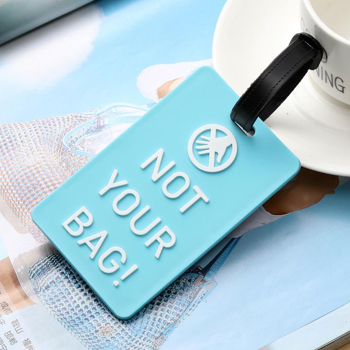 Image du produit Noya Kofferanhänger Gepäck-Etiketten Luggage Tag mit Adressschild - NOT YOUR BAG (4er Set) (Cadenas + étiquette pour bagage)