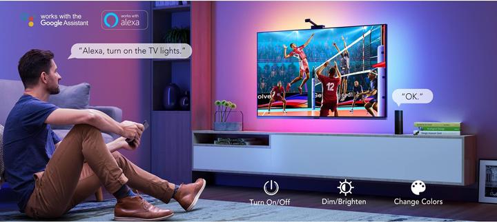 Image du produit Govee DreamView T1 TV-Light Strips, 55"-65" (RGB, 381 cm, Intérieur)