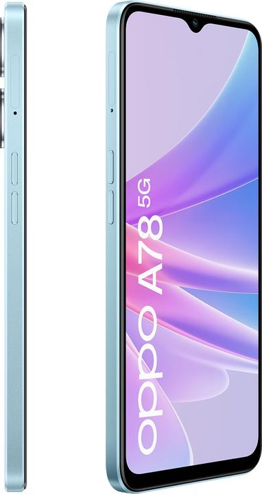 Produktbild OPPO A78 5G DS 4GB RAM 128GB (128 GB, Glowing blue, 6.56", Dual SIM, 50 Mpx, 5G)