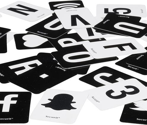 Actual product image Securit Buchstabenleiste schwarz (1.5 x 35.5 x 30 cm)